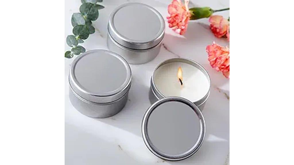 travel vanilla candle tins