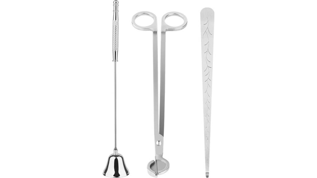 triple candle accessory set