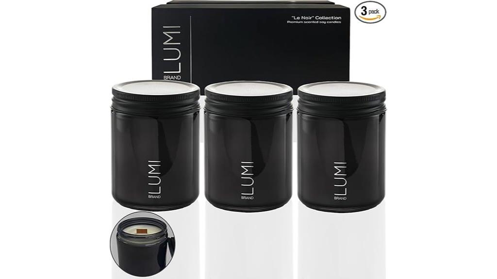 triple scented soy candles