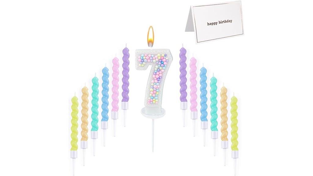 twelve spiral candle card