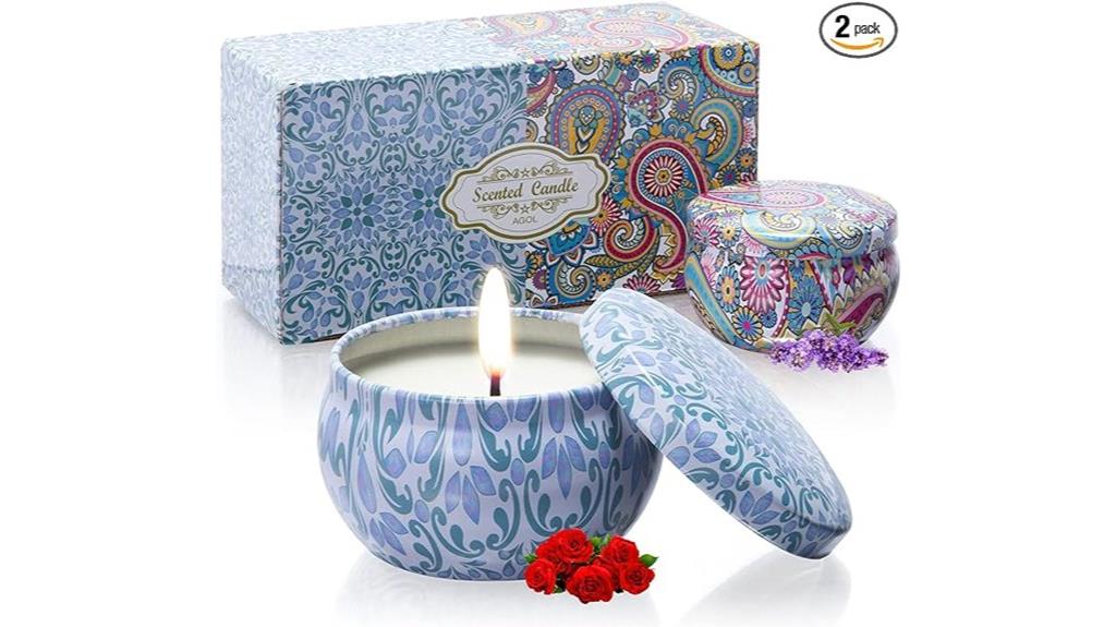 two pack aromatherapy candles