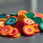 vibrant wax dye assortment