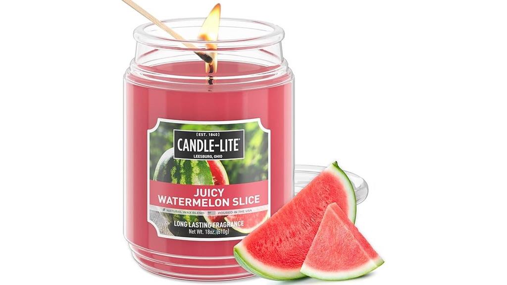 watermelon slice candle jar