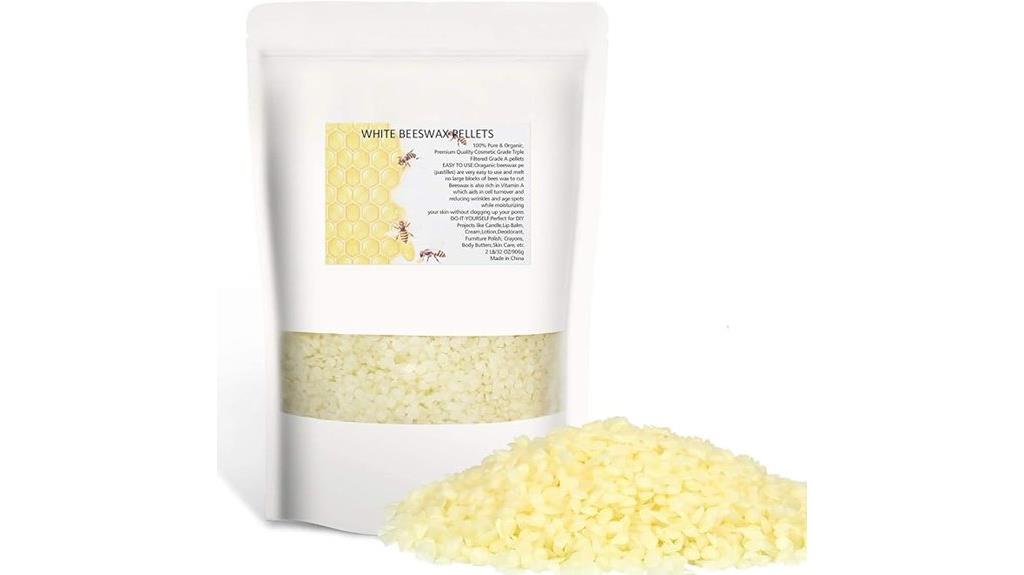 white beeswax pellets