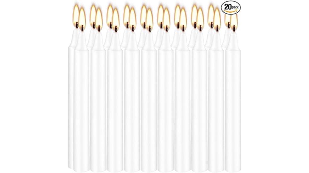 white candles for rituals