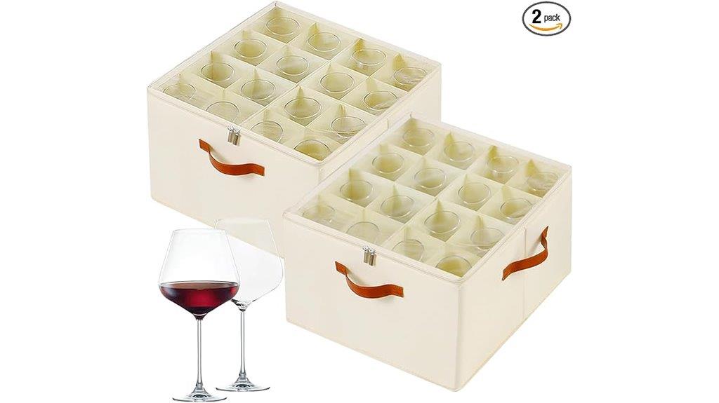 wine glass organizer set