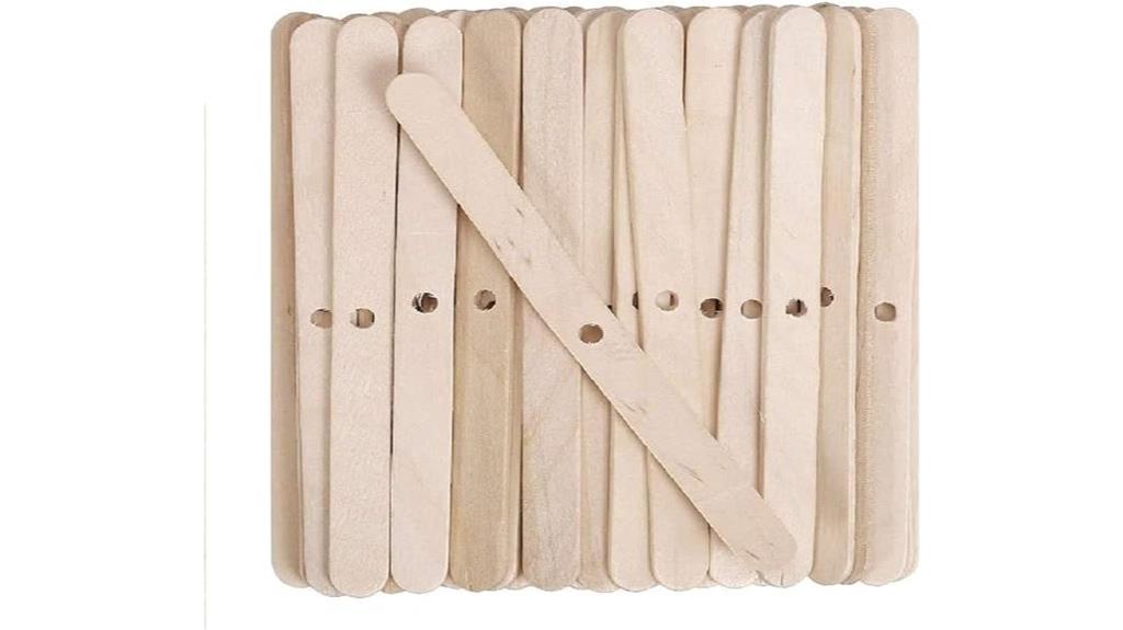 wooden candle wick holders