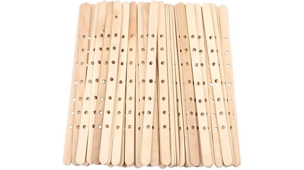 wooden candle wick holders