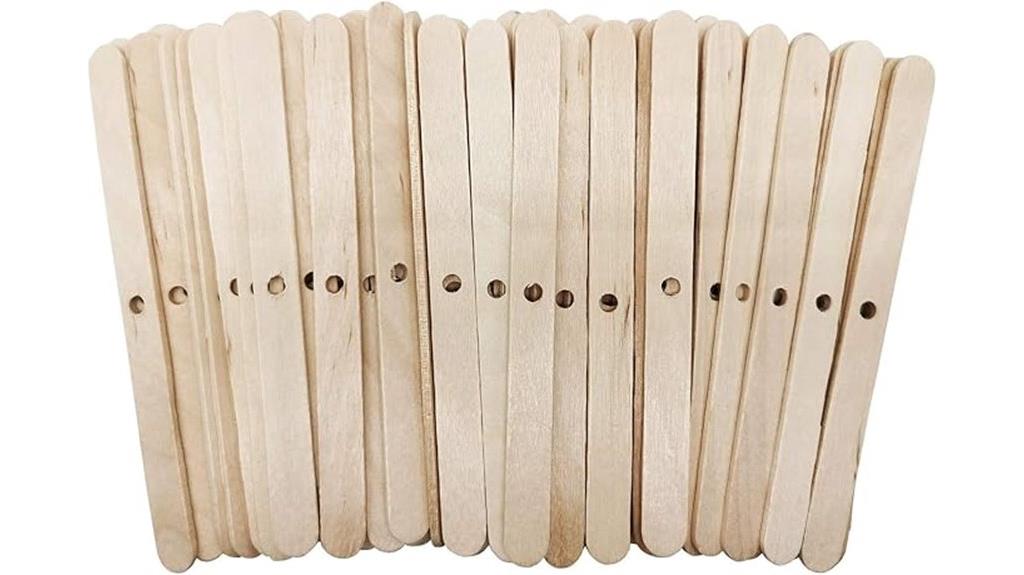 wooden candle wick holders