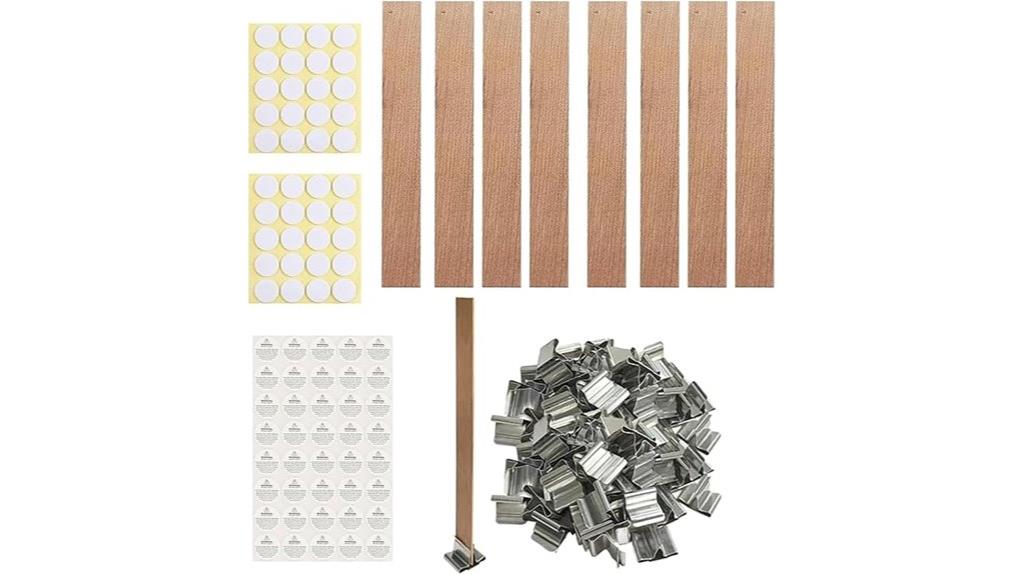 wooden candle wick kit