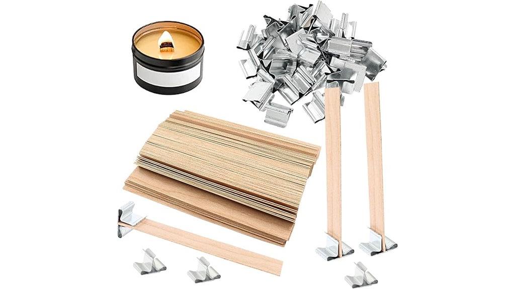 wooden candle wick pack