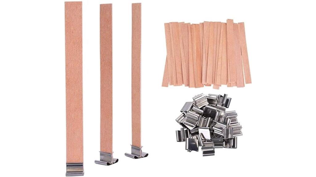 wooden candle wick sets