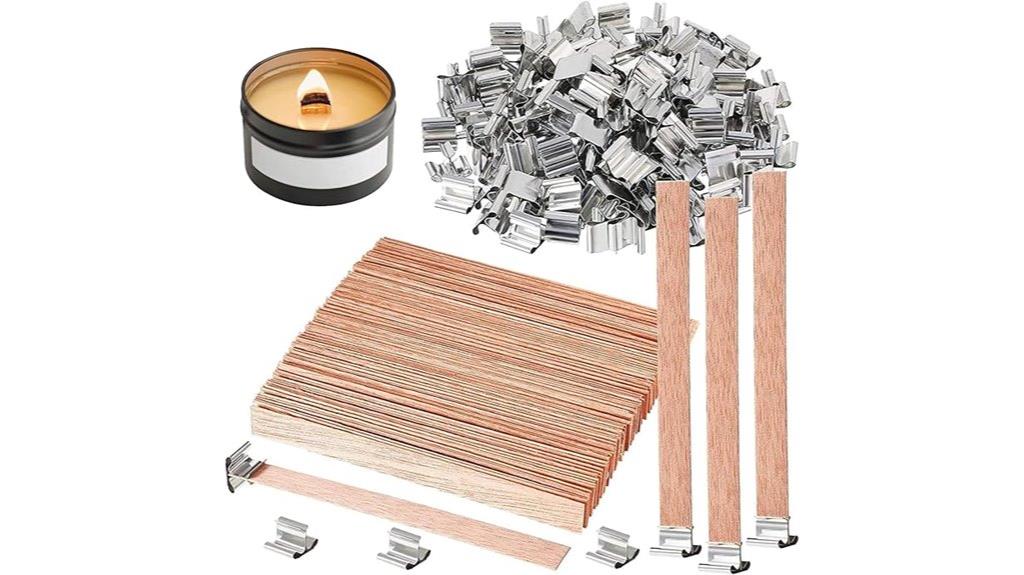 wooden candle wicks pack