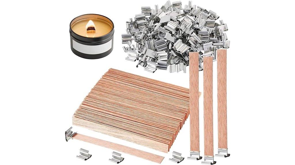 wooden candle wicks pack