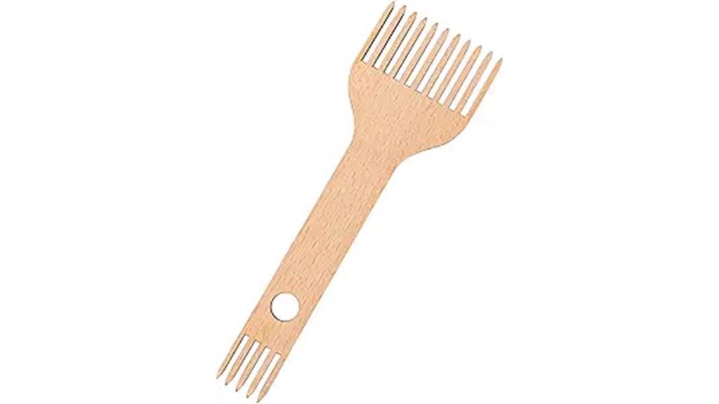 wooden handcraft loom comb