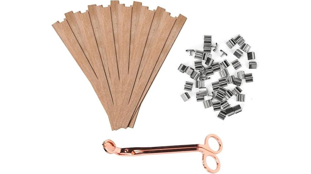 wooden wicks candle kit