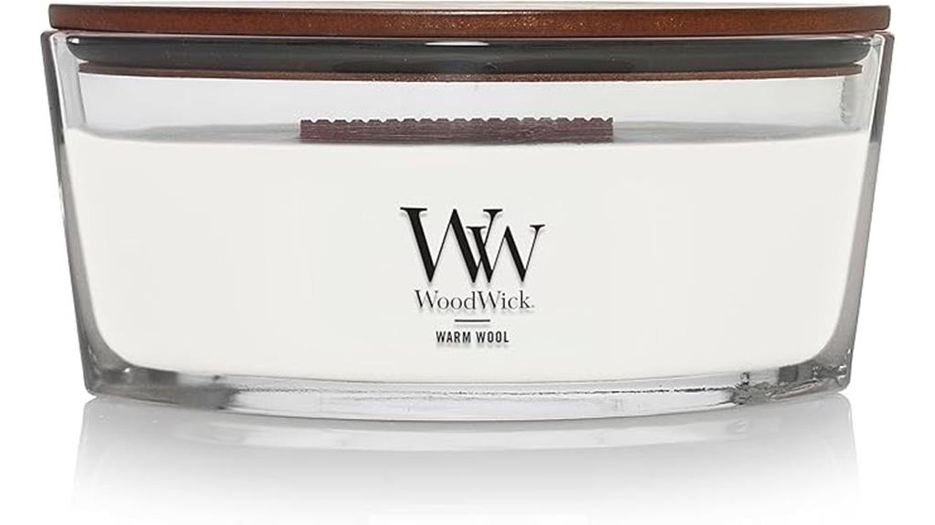 woodwick warm wool candle