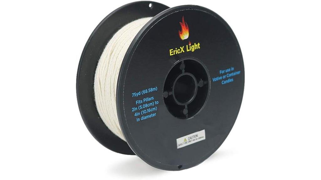 zinc wick candle spool