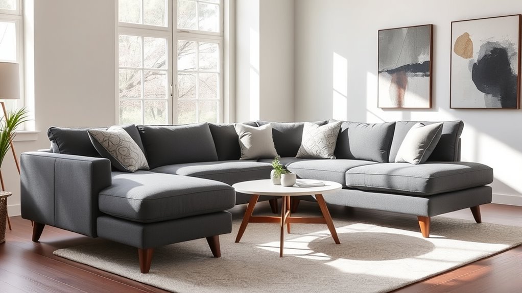 affordable stylish sectional sofas