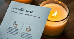 candle care tips cards