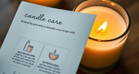 candle care tips cards
