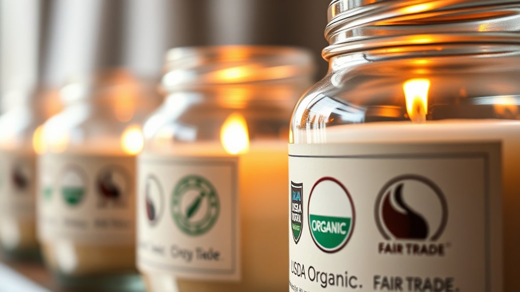 candle certification eco labels