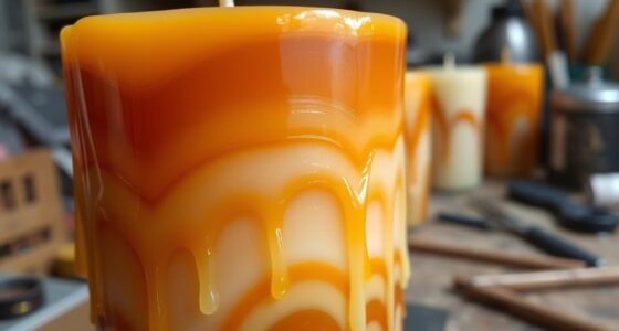 candle over dipping layering