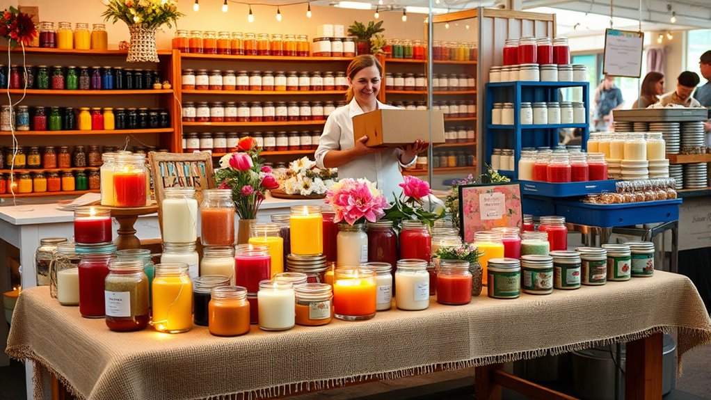 candle sellers craft fair