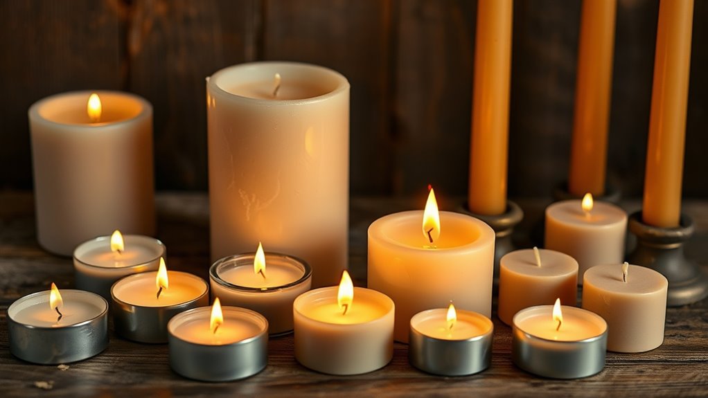 candle size and burn