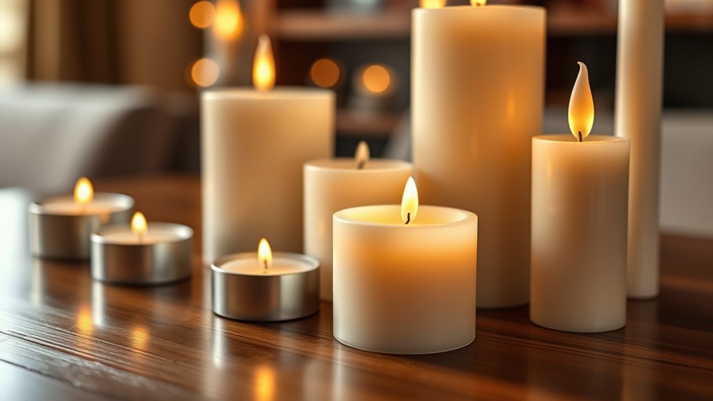 candle size and composition