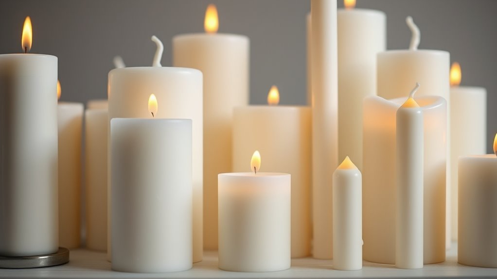 candle sizes and standards