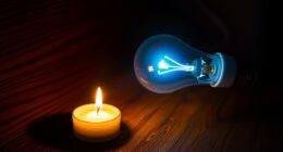 candle vs electric light