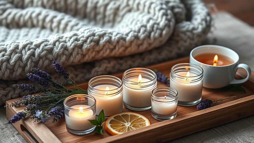 candles enhance relaxation environment