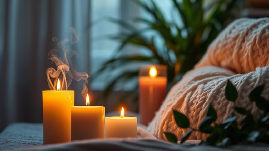 candles promote calming ambiance