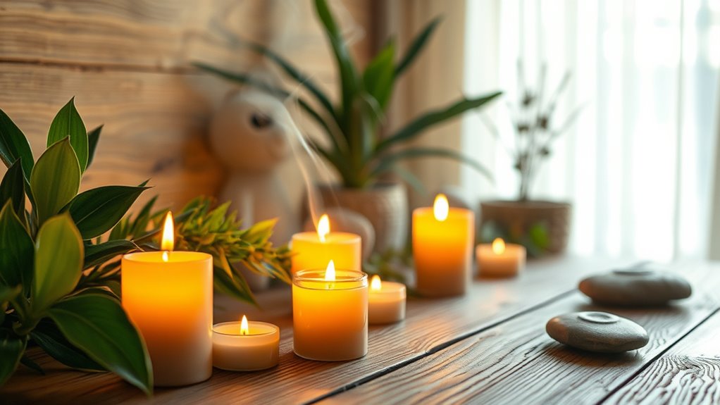 candles promote mindful calm