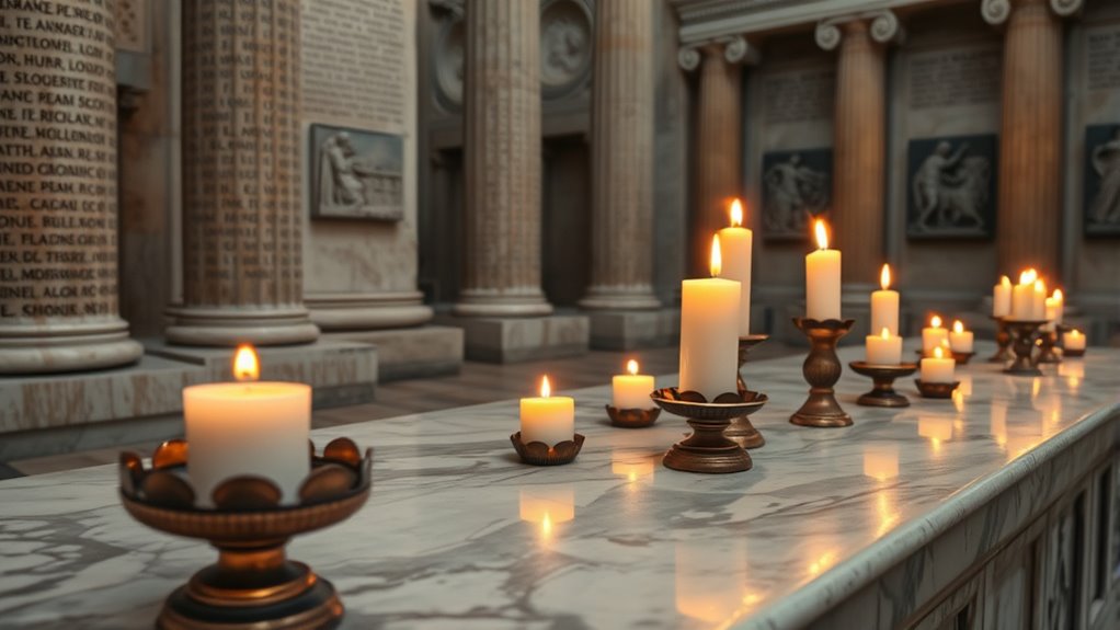 candles symbolized purity prosperity