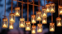 charming mason jar lighting