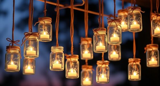 charming mason jar lighting