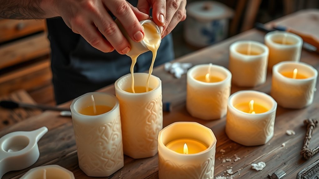 choose appropriate molds and wicks