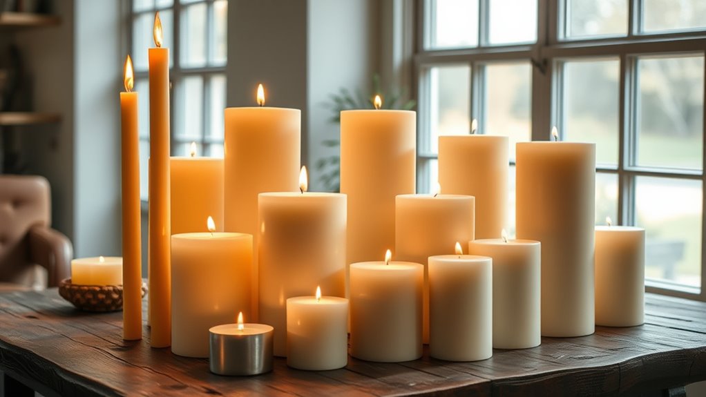 choose candles for ambiance
