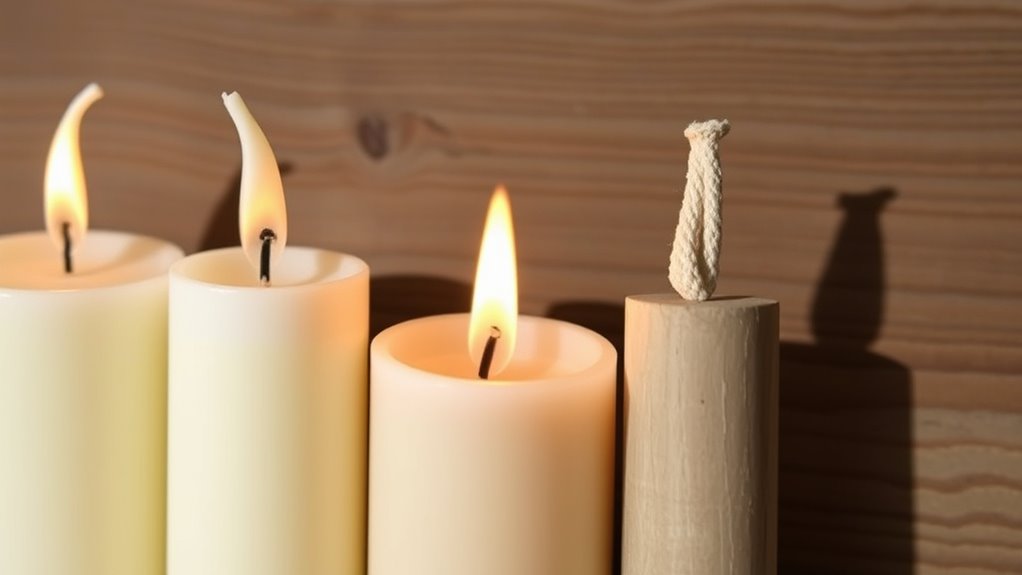 choose wicks for optimal burn