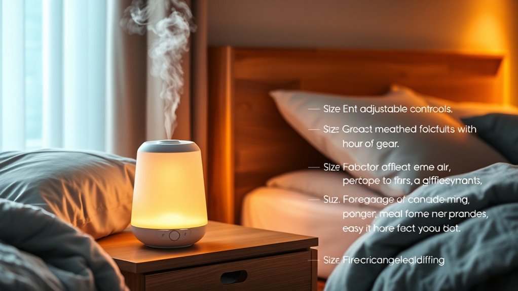 choosing bedroom humidifier features