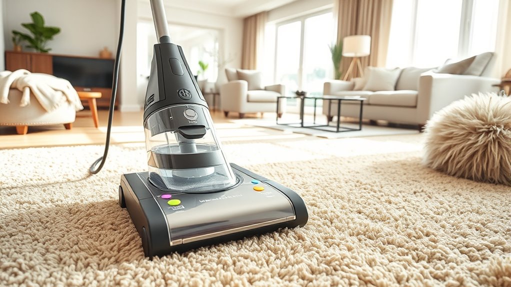 cleaning tech and pet stain management