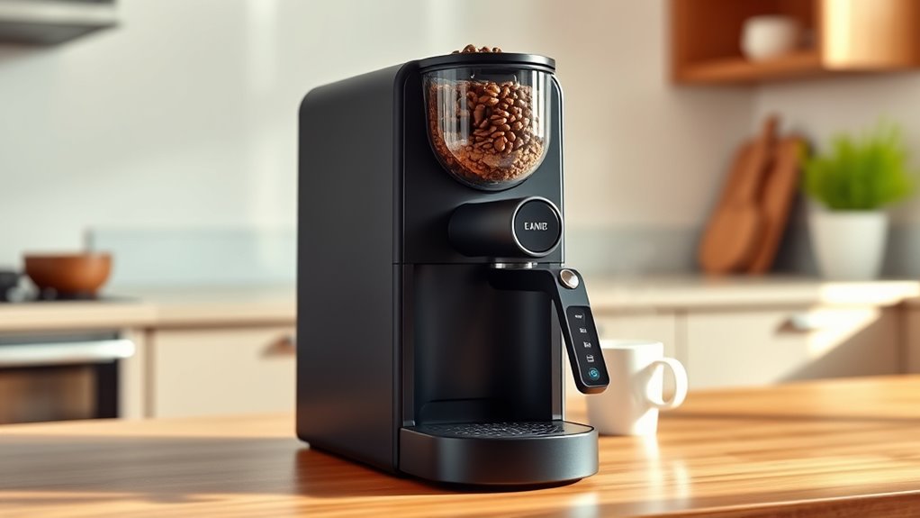 coffee grinder and brewing options