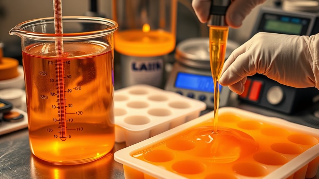 consistent mixing and pouring