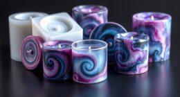 cosmic galaxy candle molds