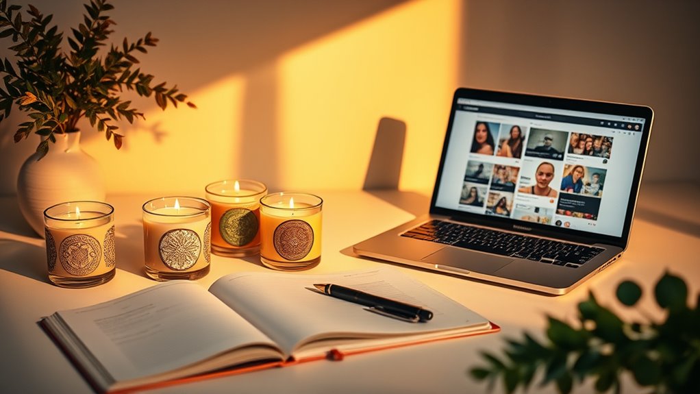 create engaging visual candle content