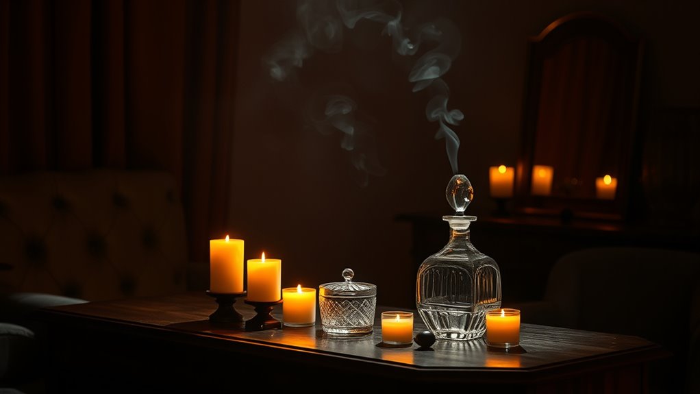 create romantic candlelit ambiance