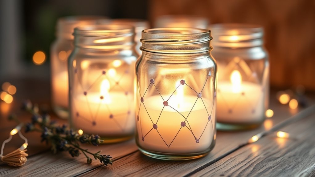 create safe decorative candle holders
