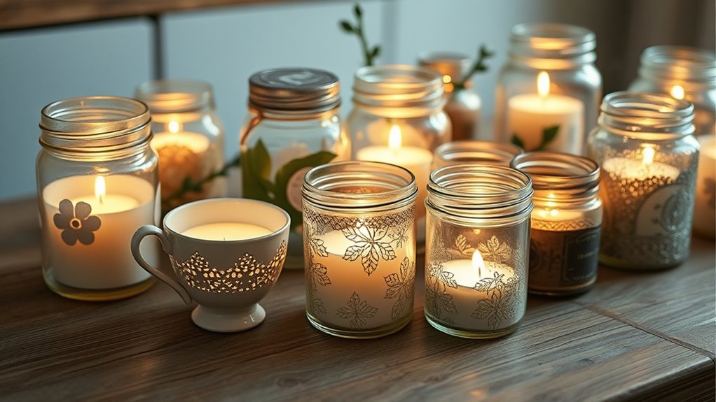 create visually appealing candle displays